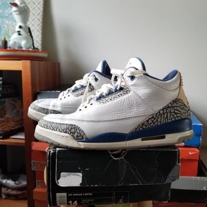 Air Jordan 3's Olympic color series.